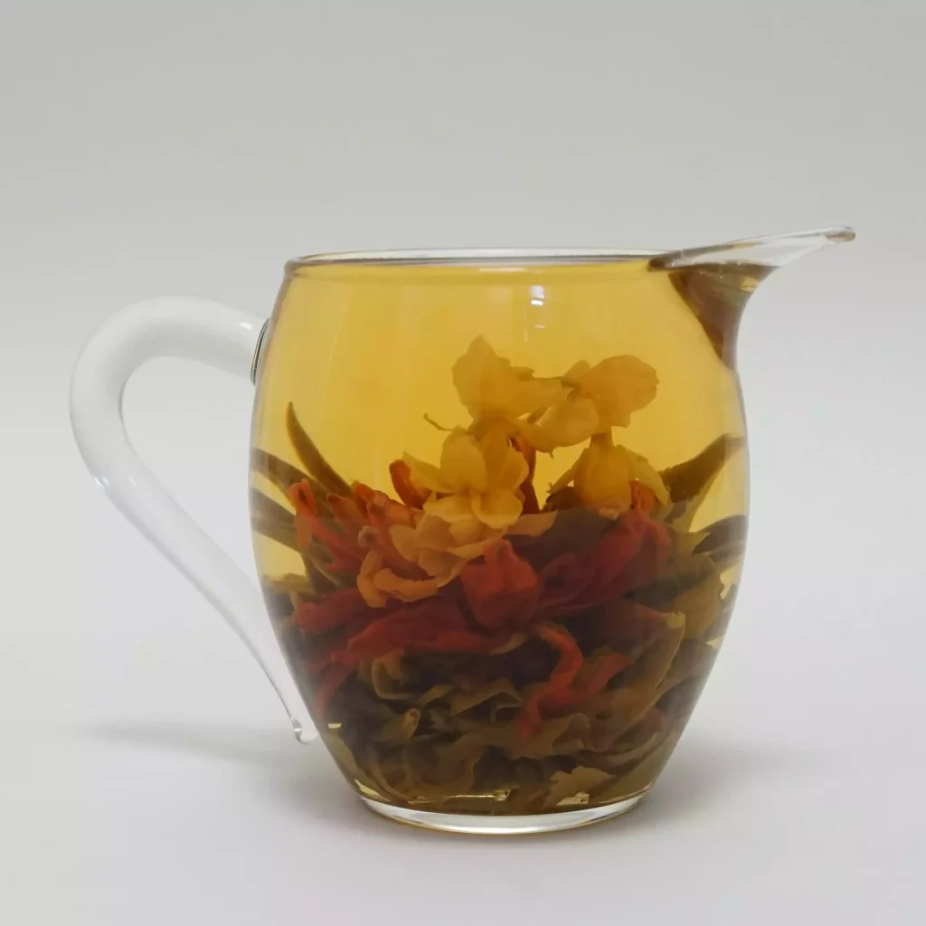 Cardinal handcrafted blooming tea