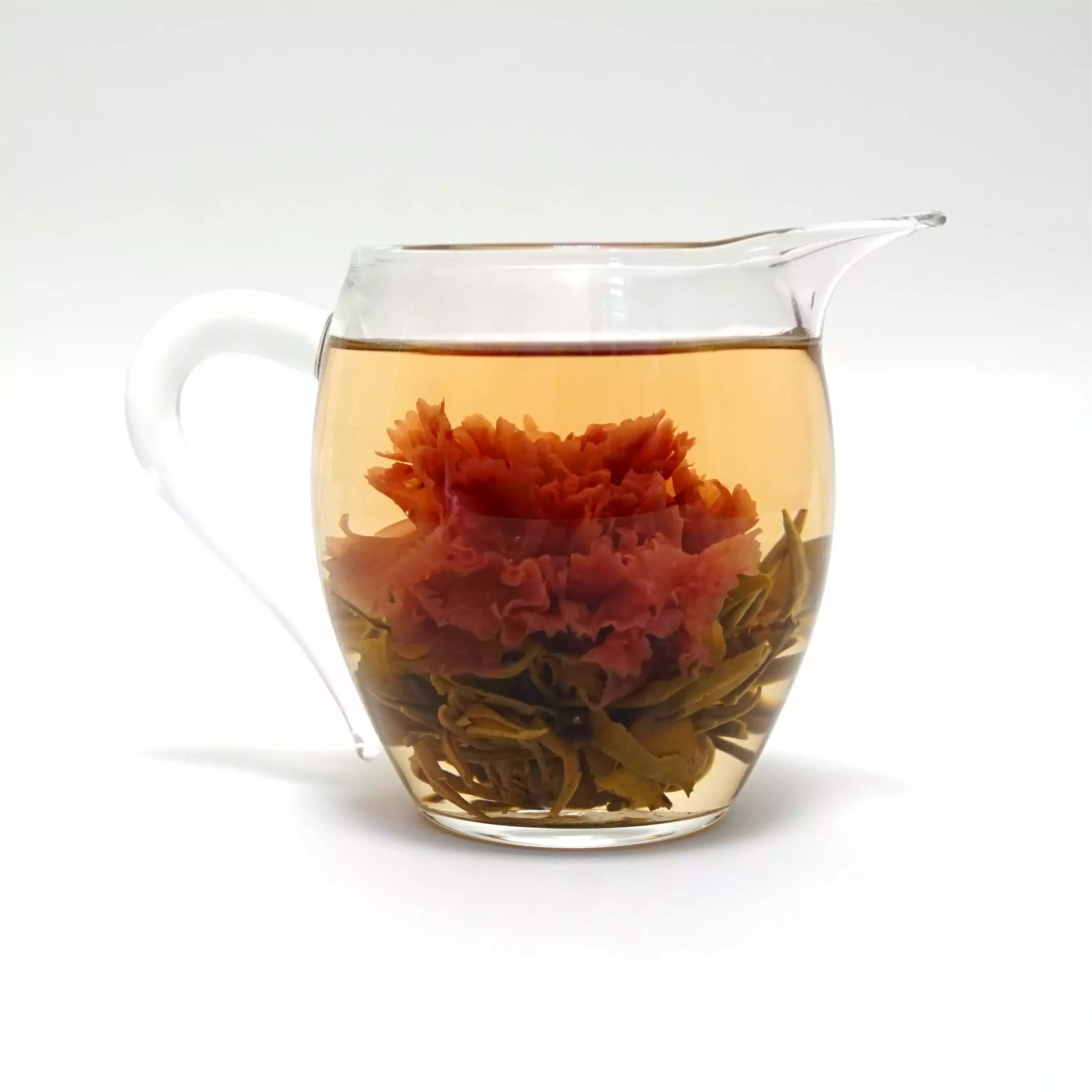 Oxblood handcrafted blooming tea
